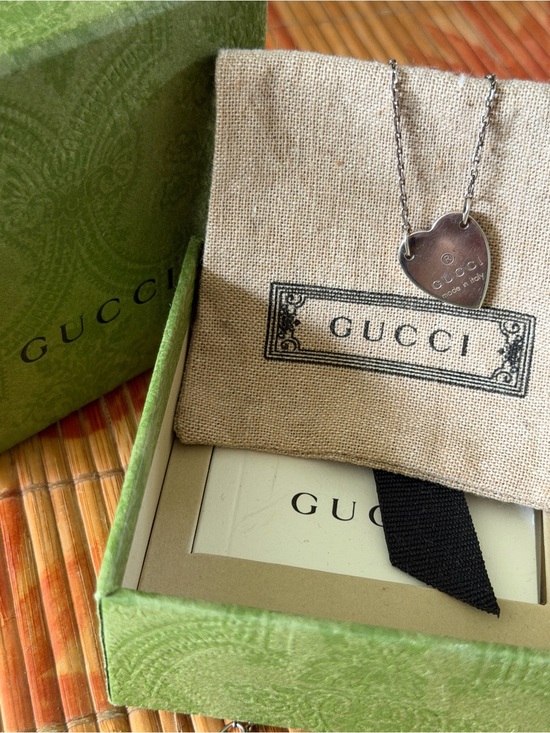 Gucci Jewelry - Gucci Heart Pendant Necklace - Silver